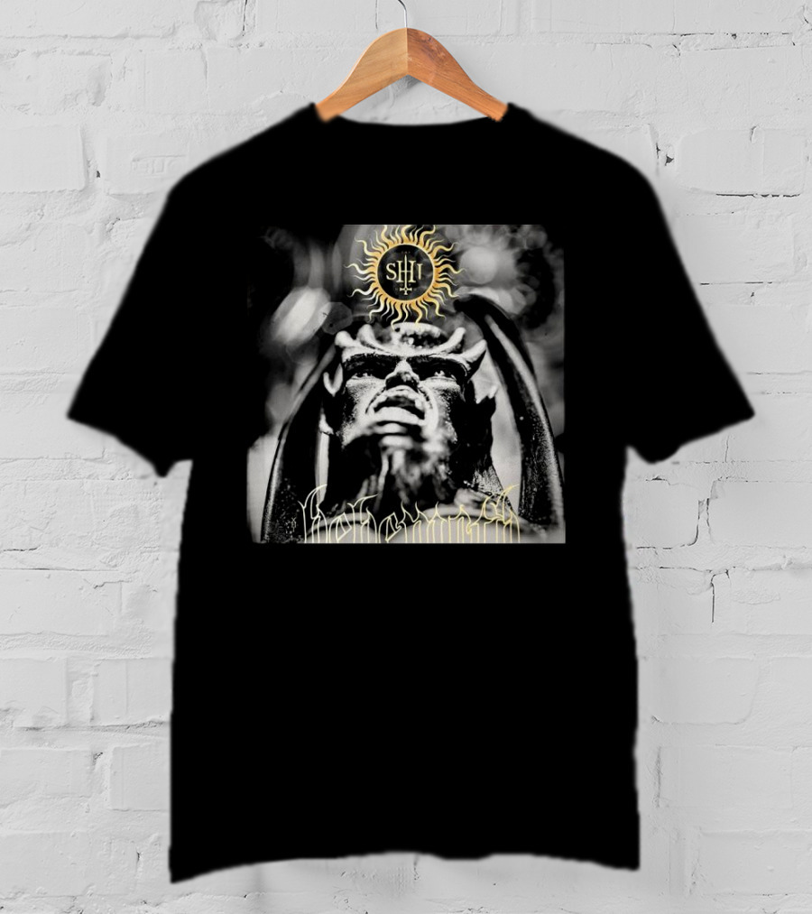 Behemoth The Shit Of God 9th May 2025 Sun Icon And Demonic Figure T-Shirt