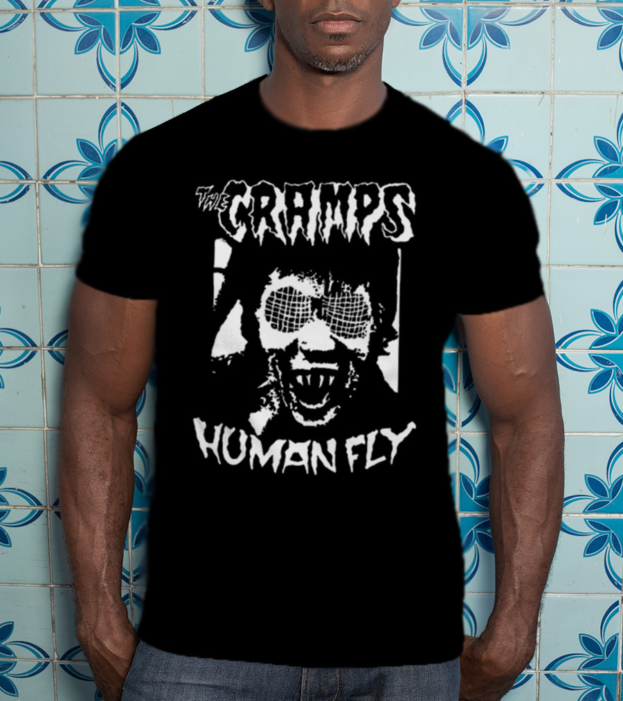 Big Bronson Reed Wearing The Cramps Human Fly The Cramps Human Fly T-Shirt
