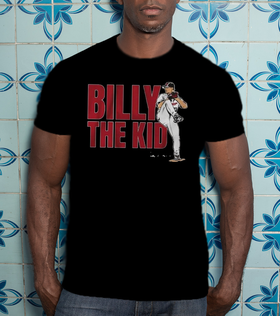Billy The Kid Pitching Stance Tribute T-Shirt