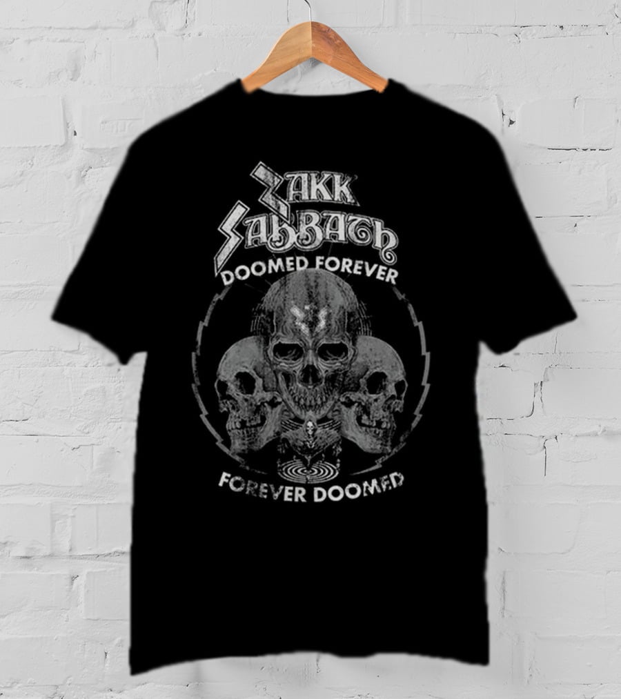 Black Label Society Zakk Sabbath Forever Doomed Skulls T-Shirt