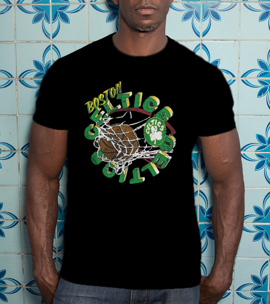 Boston Celtics Mitchell & Ness Preschool In The Net Basketball Celtics T-Shirt