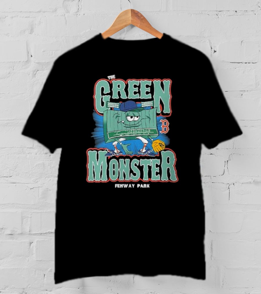 The Green Monster Fenway Park Boston Red Sox Baseball Character T-Shirt