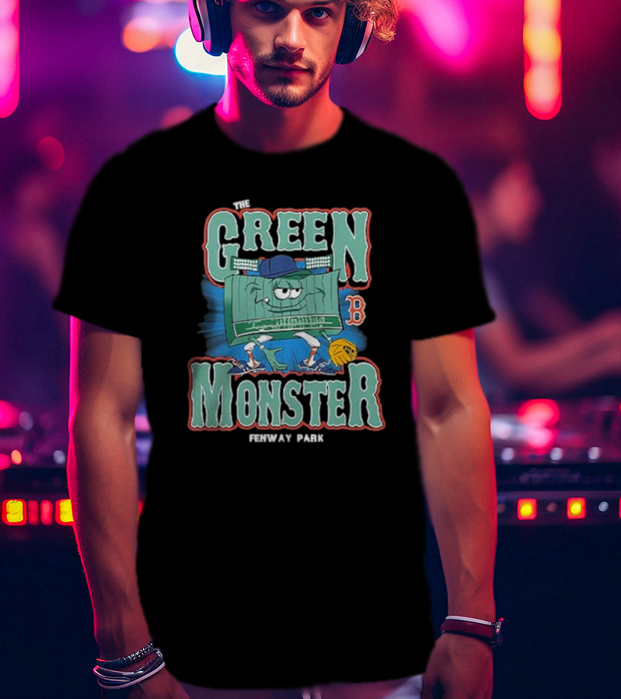 The Green Monster Fenway Park Boston Red Sox Baseball Character T-Shirt