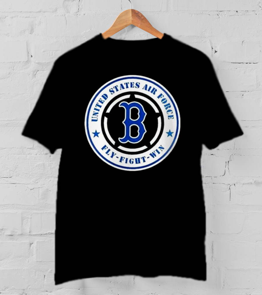 Boston Red Sox United States Air Force Fly Fight Win 2025 Military Appreciation Night T-Shirt