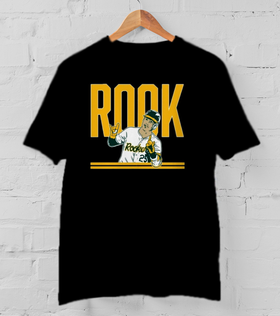 Brent Rooker Rook Baseball Gesture Portrait 25 T-Shirt