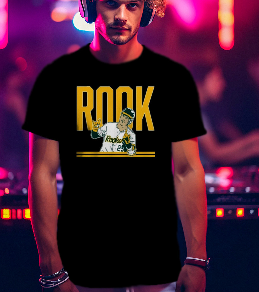 Brent Rooker Rook Baseball Gesture Portrait 25 T-Shirt