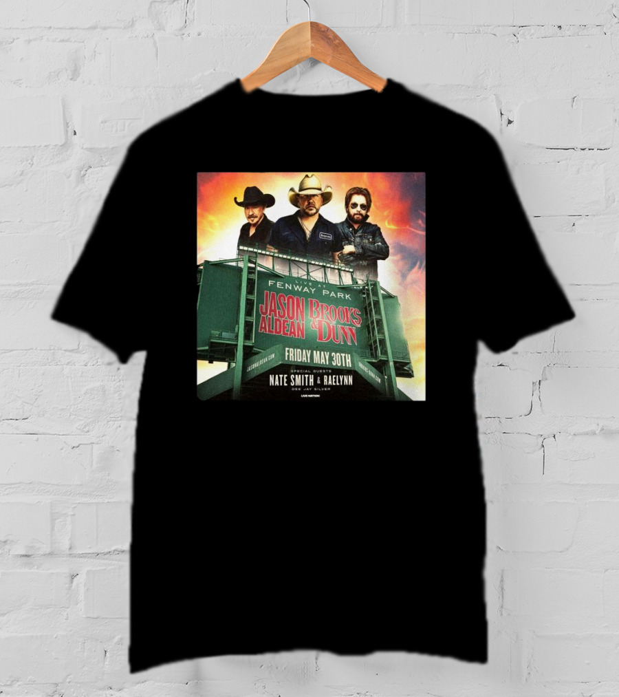 Brooks & Dunn And Jason Aldean Fenway Co-headlining Show At Park On May 30th T-Shirt