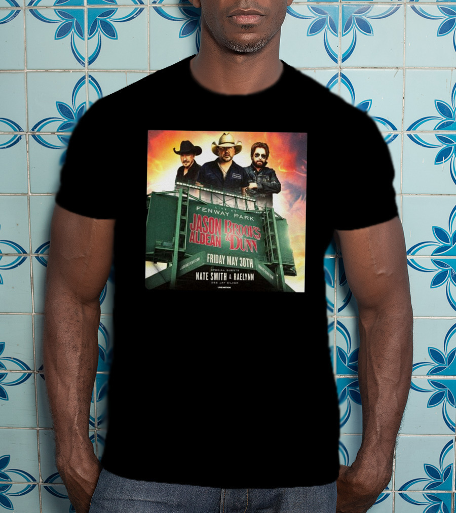 Brooks & Dunn And Jason Aldean Fenway Co-headlining Show At Park On May 30th T-Shirt