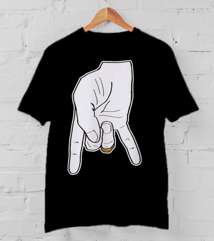 BTHO T.u. Horns Down Hand Gesture T-Shirt