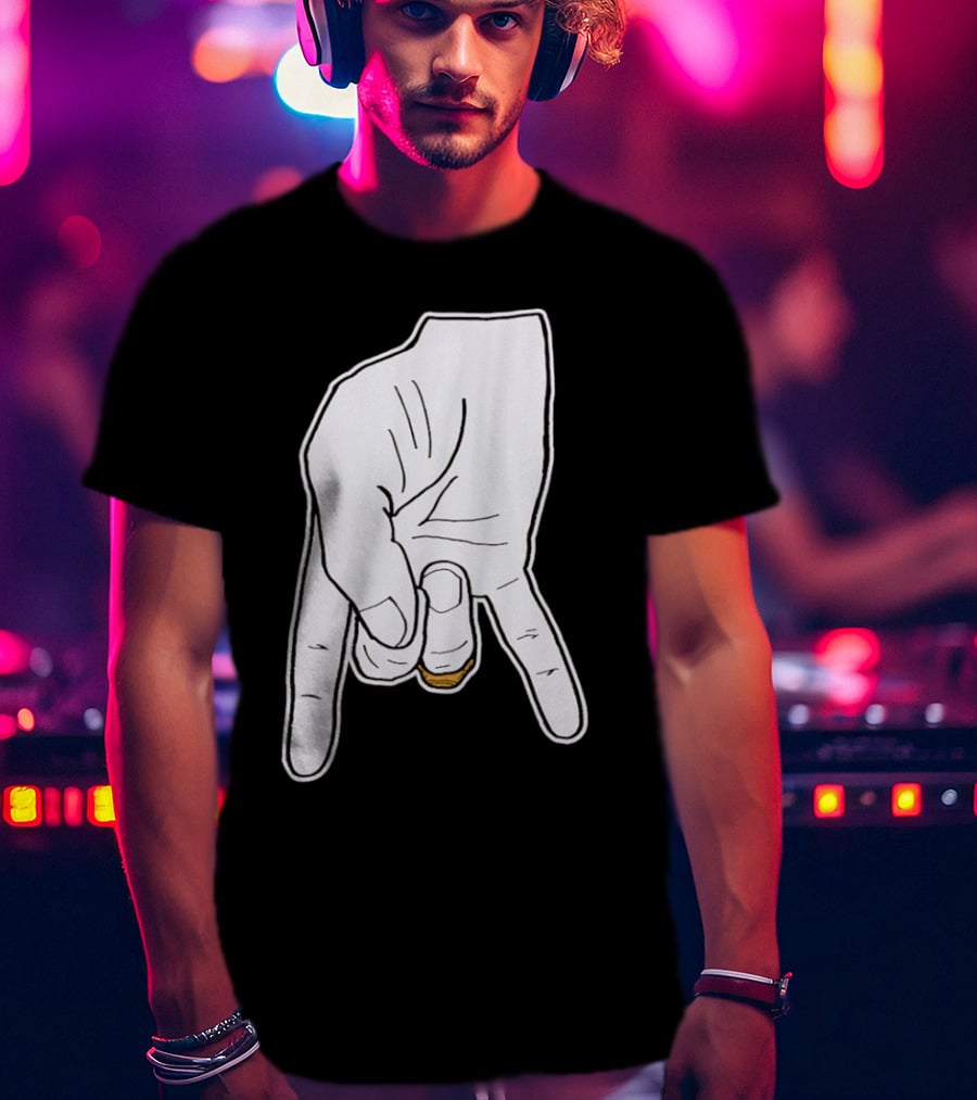 BTHO T.u. Horns Down Hand Gesture T-Shirt