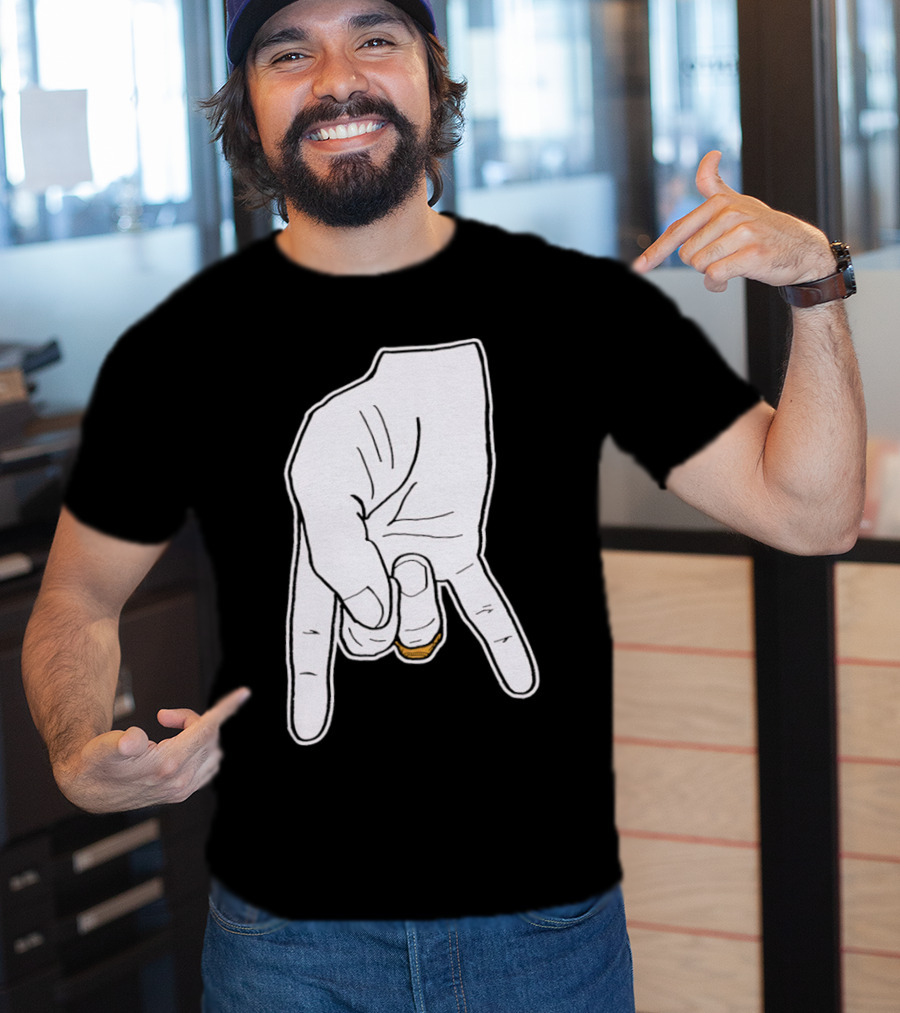 BTHO T.u. Horns Down Hand Gesture T-Shirt