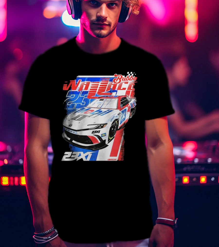 Bubba Wallace 23XI NASCAR Mobil 1 Camry Racing 23X1 T-Shirt