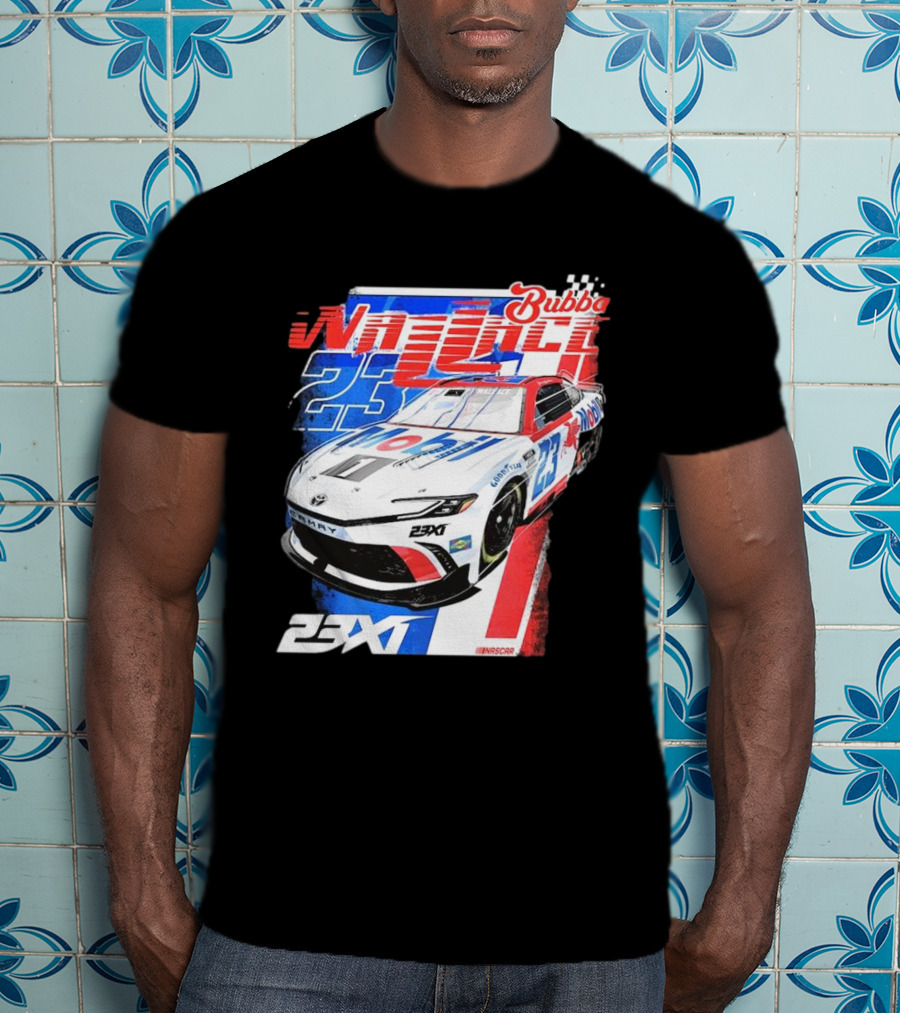 Bubba Wallace 23XI NASCAR Mobil 1 Camry Racing 23X1 T-Shirt
