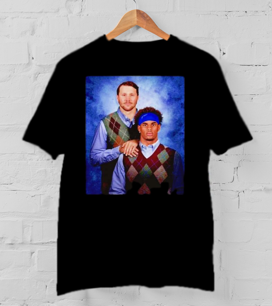Buffalo Bills Josh Allen Keon Coleman Step Brothers T-Shirt