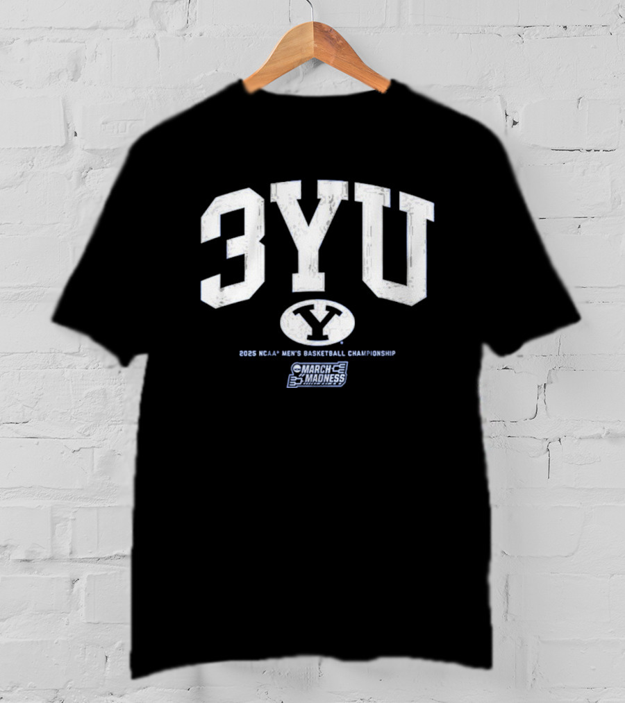 BYU Basketball 3YU NCAA Men’s Basketball March Madness T-Shirt