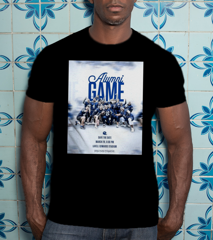 BYU Cougars Alumni Game Save The Date March 28 Lavell Edwards Stadium T-Shirt