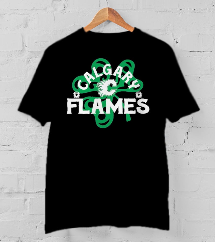 Calgary Hockey St. Patrick’s Day Richmond Shamrock T-Shirt