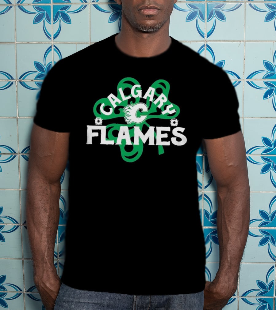 Calgary Hockey St. Patrick’s Day Richmond Shamrock T-Shirt