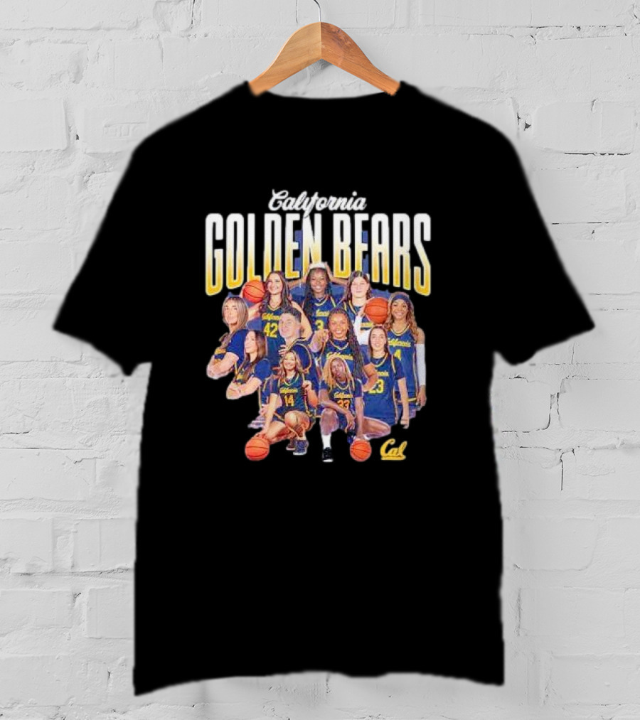 California Golden Bears Women’s Basketball Team Collage T-Shirt