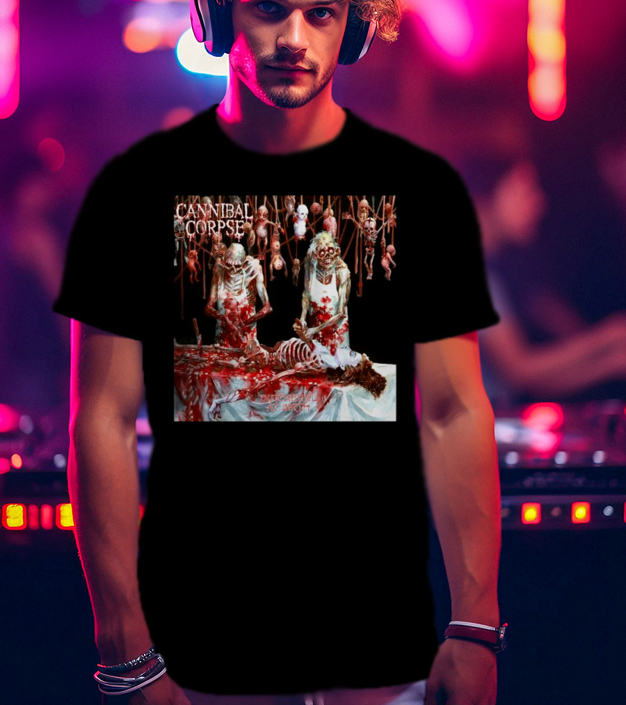 Cannibal Corpse Butchered At Birth 20th June 2025 T-Shirt