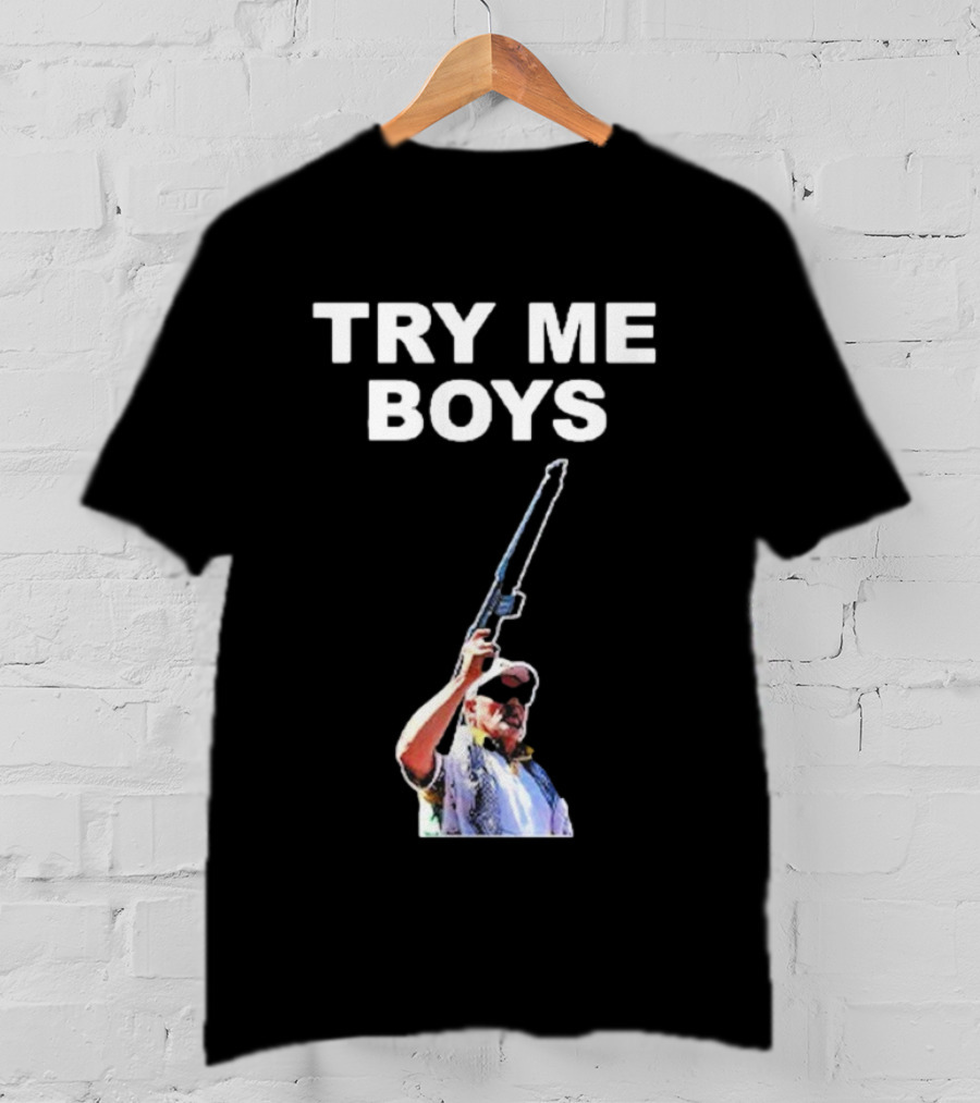 Carl Niehaus Try Me Boys Pro Gun T-Shirt