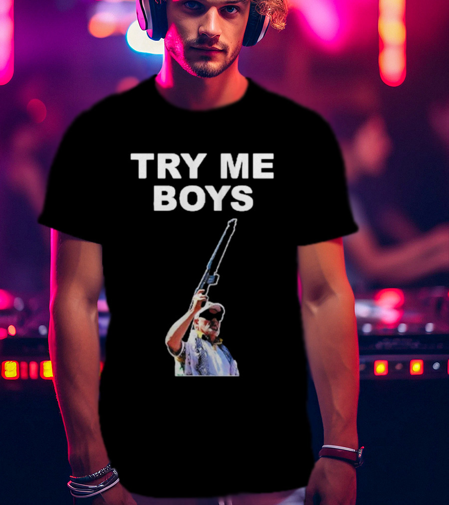 Carl Niehaus Try Me Boys Pro Gun T-Shirt