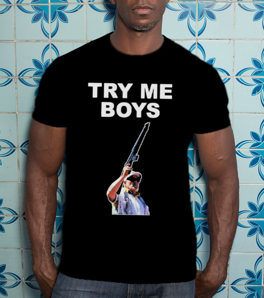 Carl Niehaus Try Me Boys Pro Gun T-Shirt