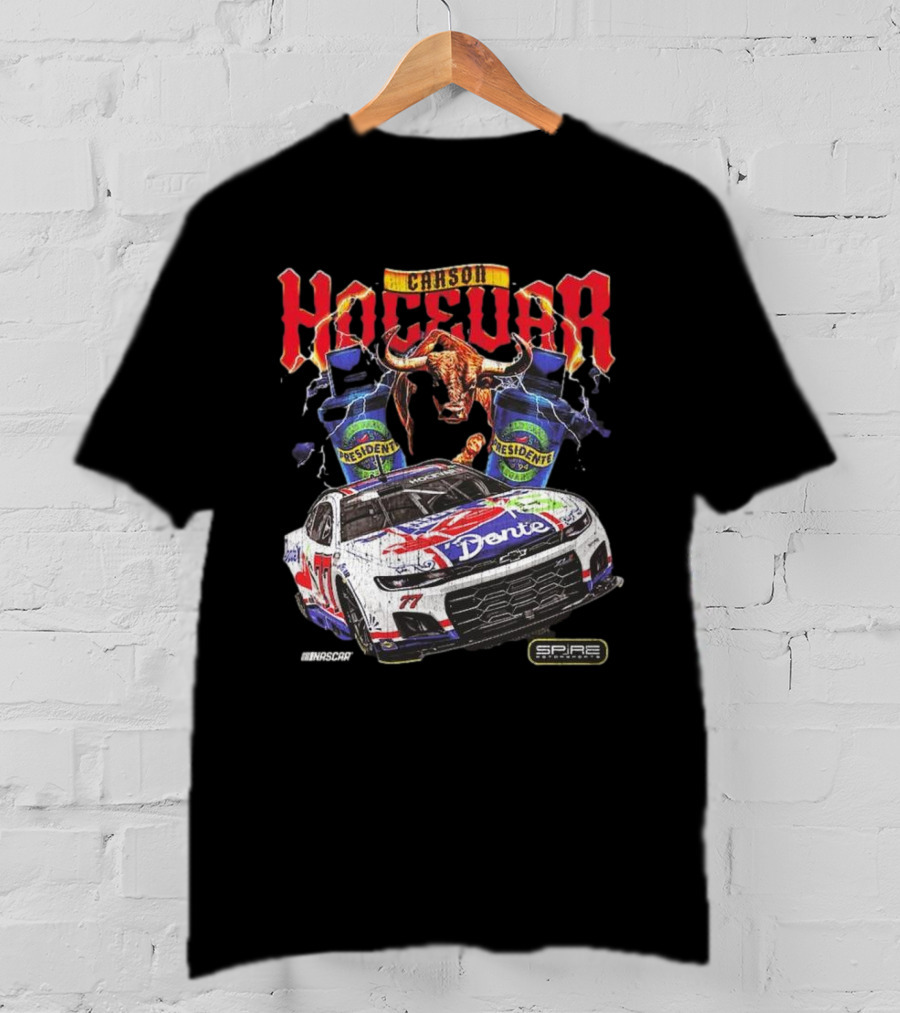 Carson Hocevar E2 Apparel Black Chili’s Car T-Shirt