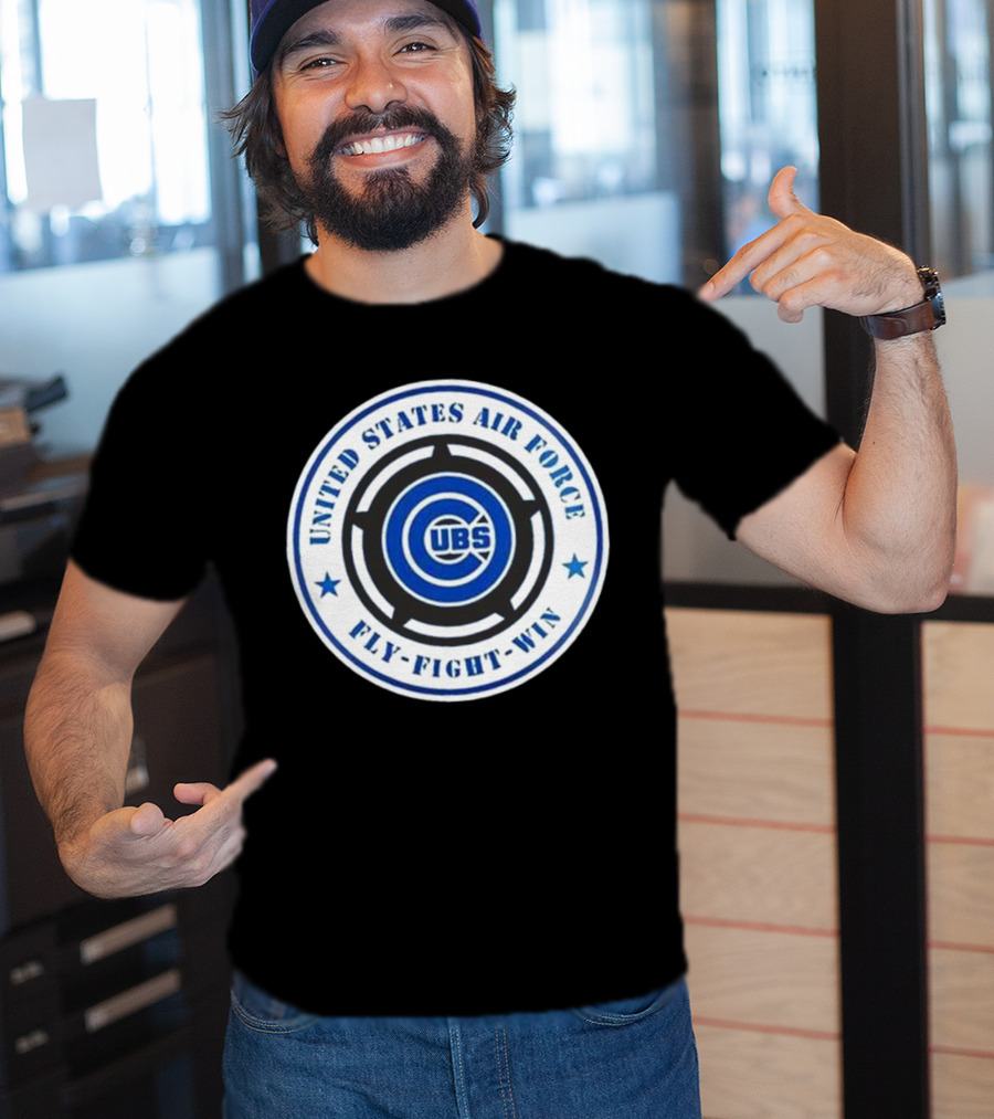 Chicago Cubs United States Air Force Fly Fight Win Military Appreciation Night 2025 T-Shirt
