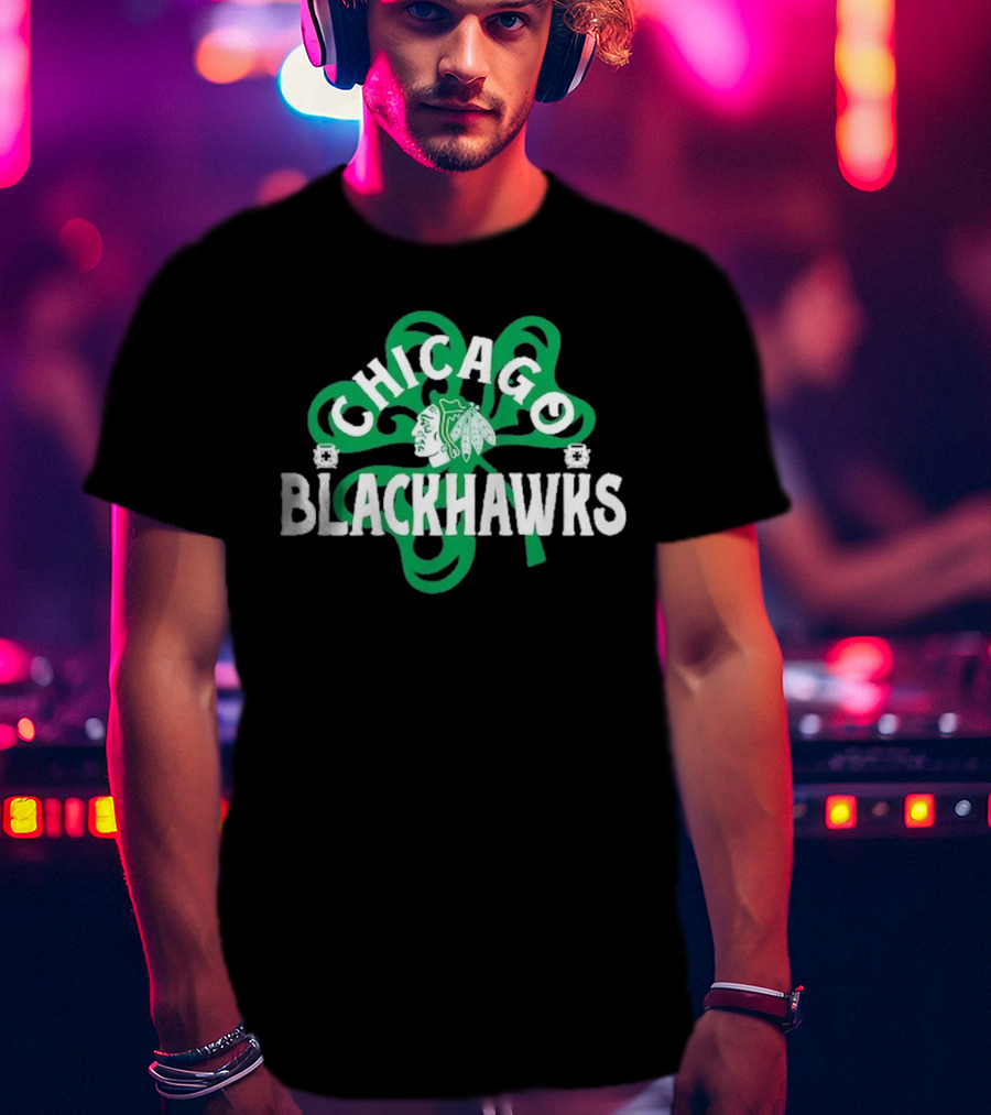Chicago Hockey St. Patrick’s Day Richmond Shamrock T-Shirt