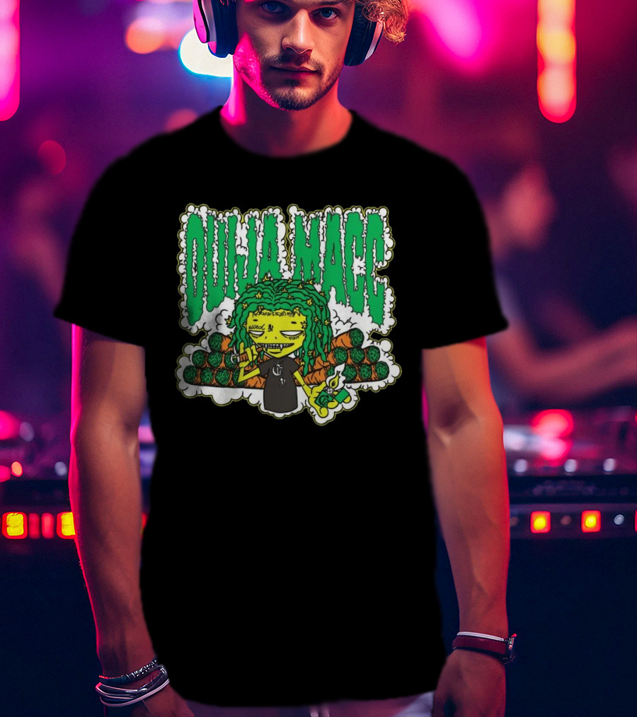 Chapter 17 Records Ouija Macc Stank-Nuggalo 17 Blunts Green T-Shirt