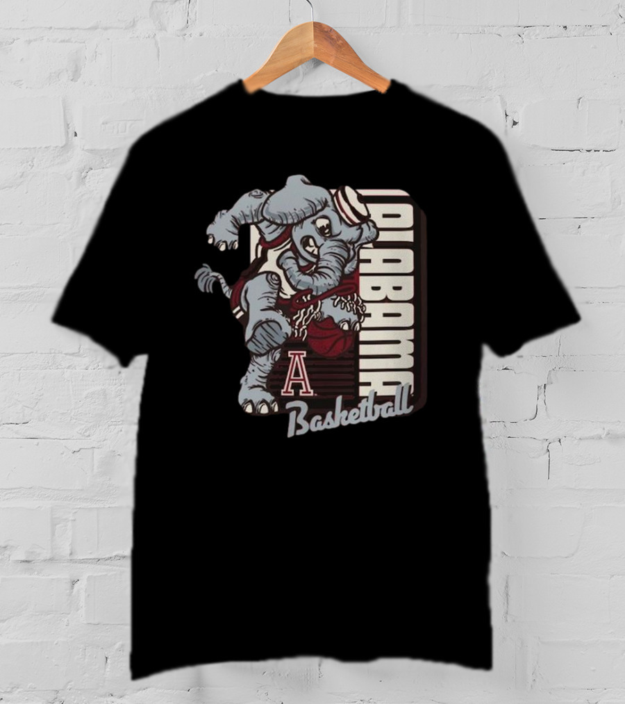 Alabama Basketball Elephant Dunking Mascot Crimson Tide 2025 T-Shirt