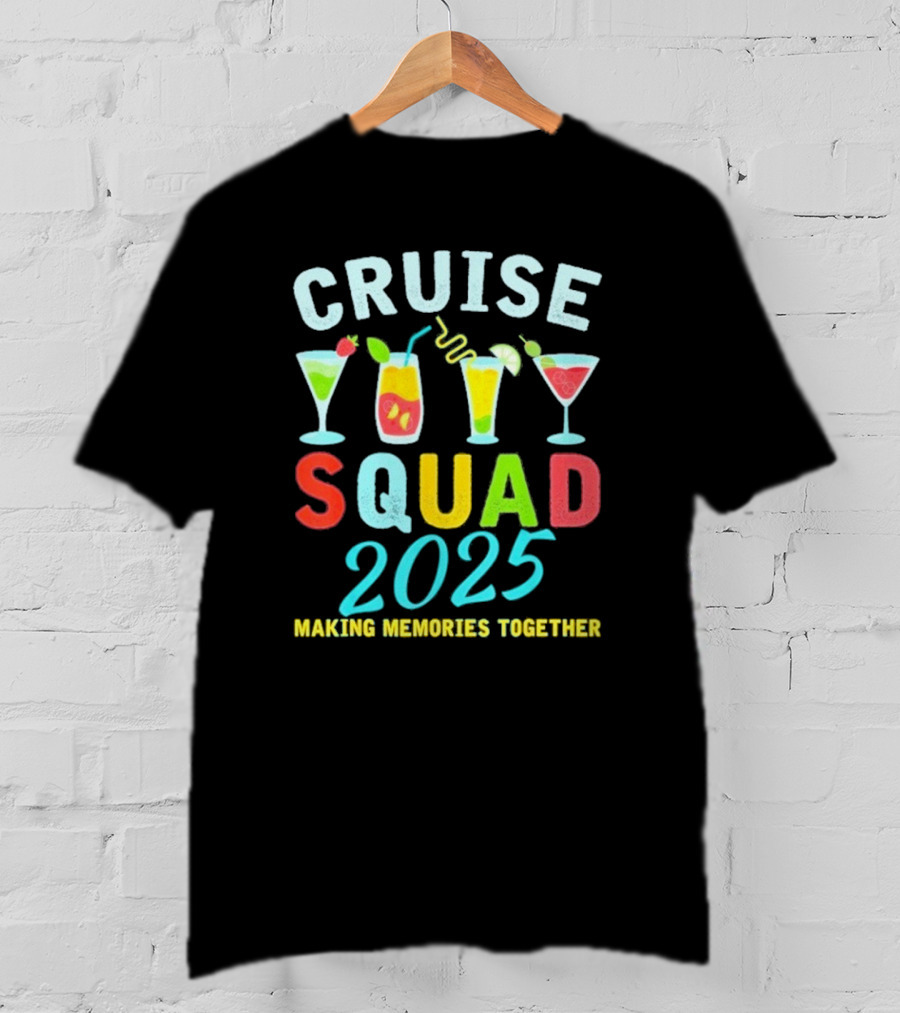 Cruise Squad 2025 Summer Vacation Matching Family Group T-Shirt