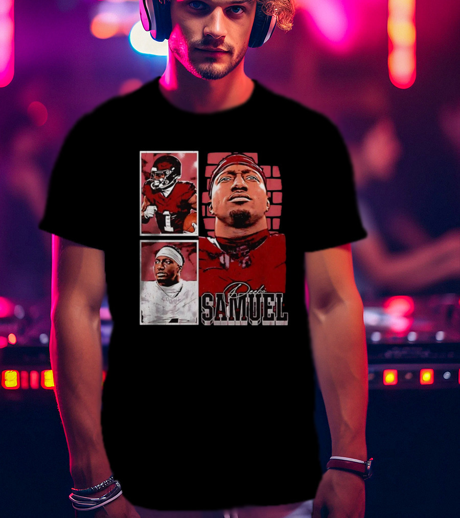 Deebo Samuel Washington Commanders NFLPA Football Signature Vintage T-Shirt