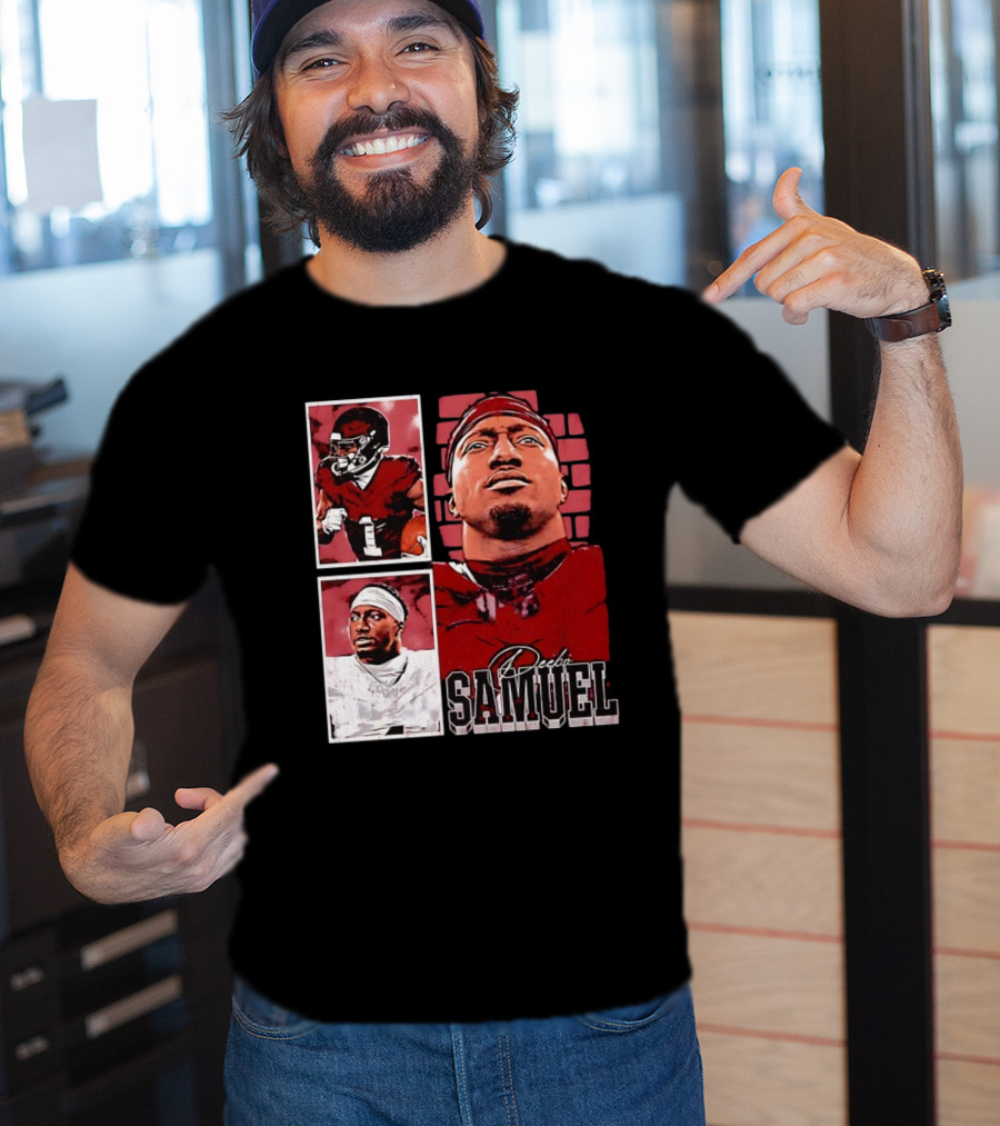 Deebo Samuel Washington Commanders NFLPA Football Signature Vintage T-Shirt