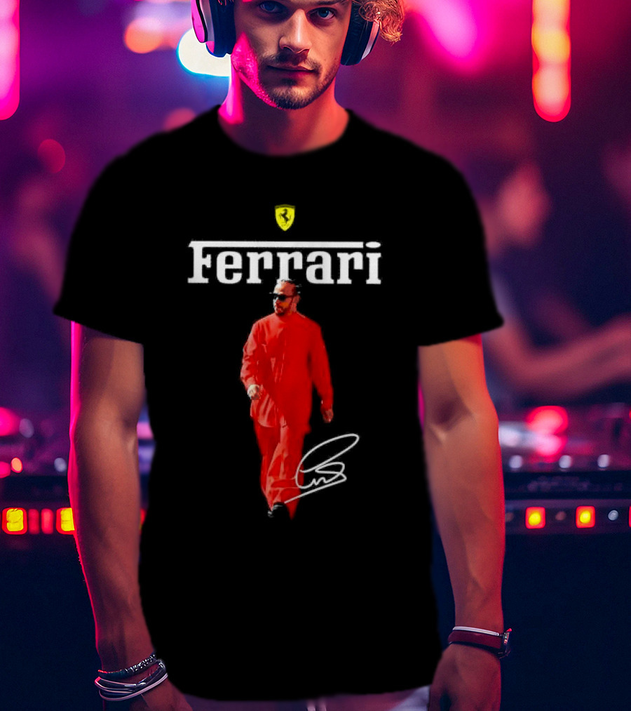 Ferrari Lewis Hamilton Signature T-Shirt