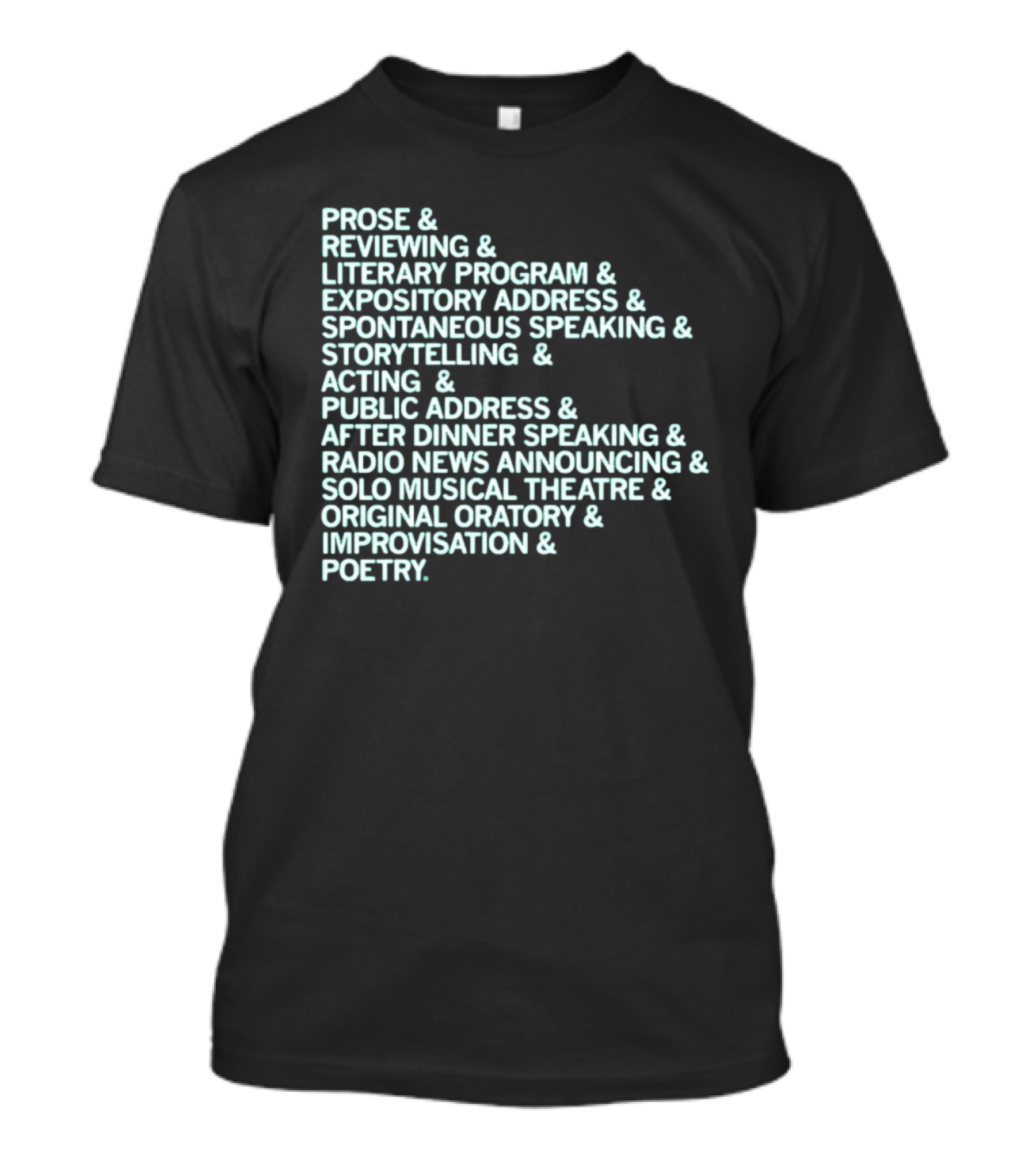 Events Speech List T-Shirt