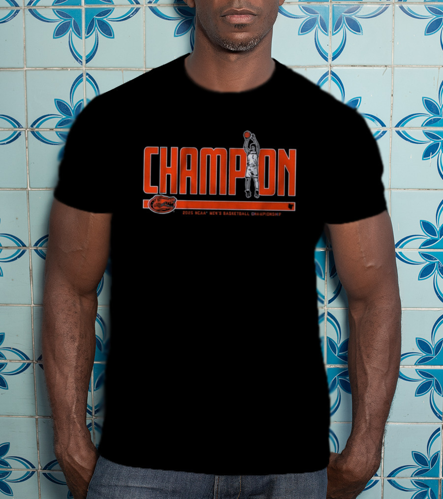 Florida Basketball Walter Clayton Jr. Champion 2025 T-Shirt