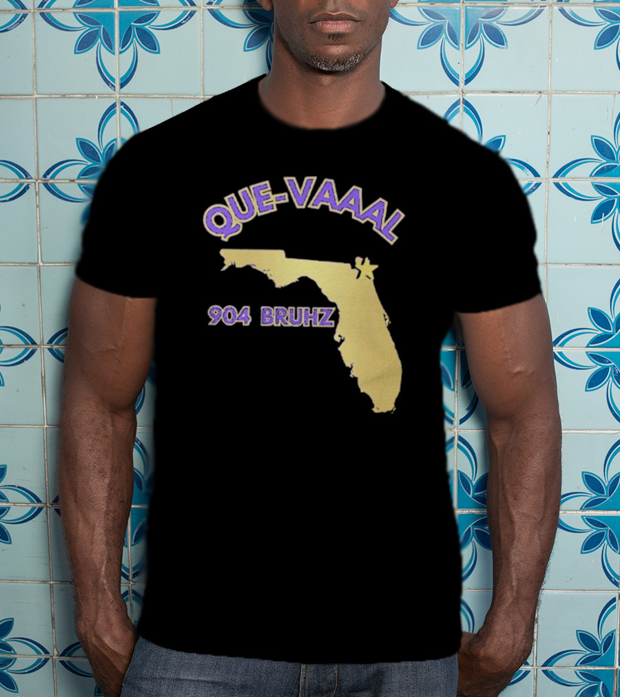 Florida State Map 904 Bruhz Que-Vaaal T-Shirt