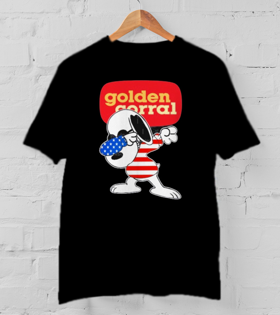Golden Corral Buffet & Grill Snoopy Dabbing American T-Shirt