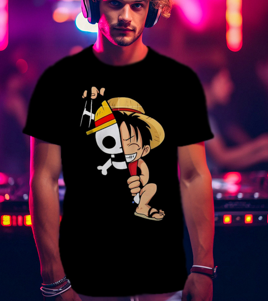 Funny Monkey D Luffy One Piece Anime Character T-Shirt