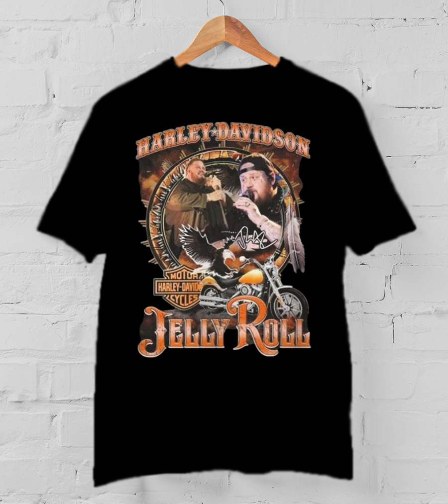 Harley-Davidson Jelly Roll Signature News 2025 T-Shirt