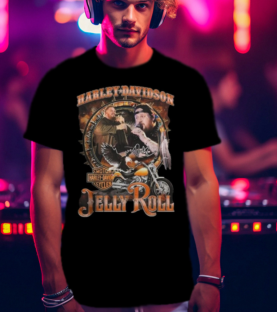 Harley-Davidson Jelly Roll Signature News 2025 T-Shirt