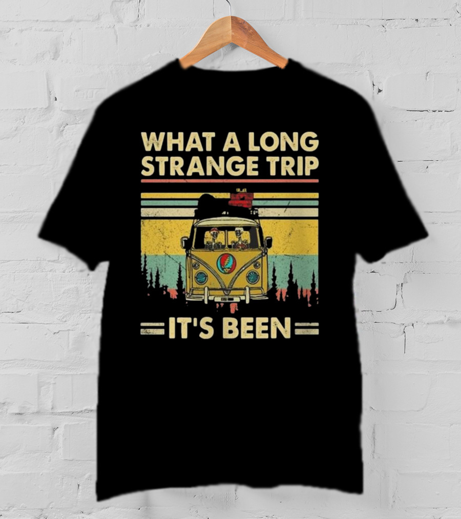 Grateful Dead It’s Been A Long Strange Trip Hippie Fan Rock What A Long Strange Trip It’s Been Vintage T-Shirt