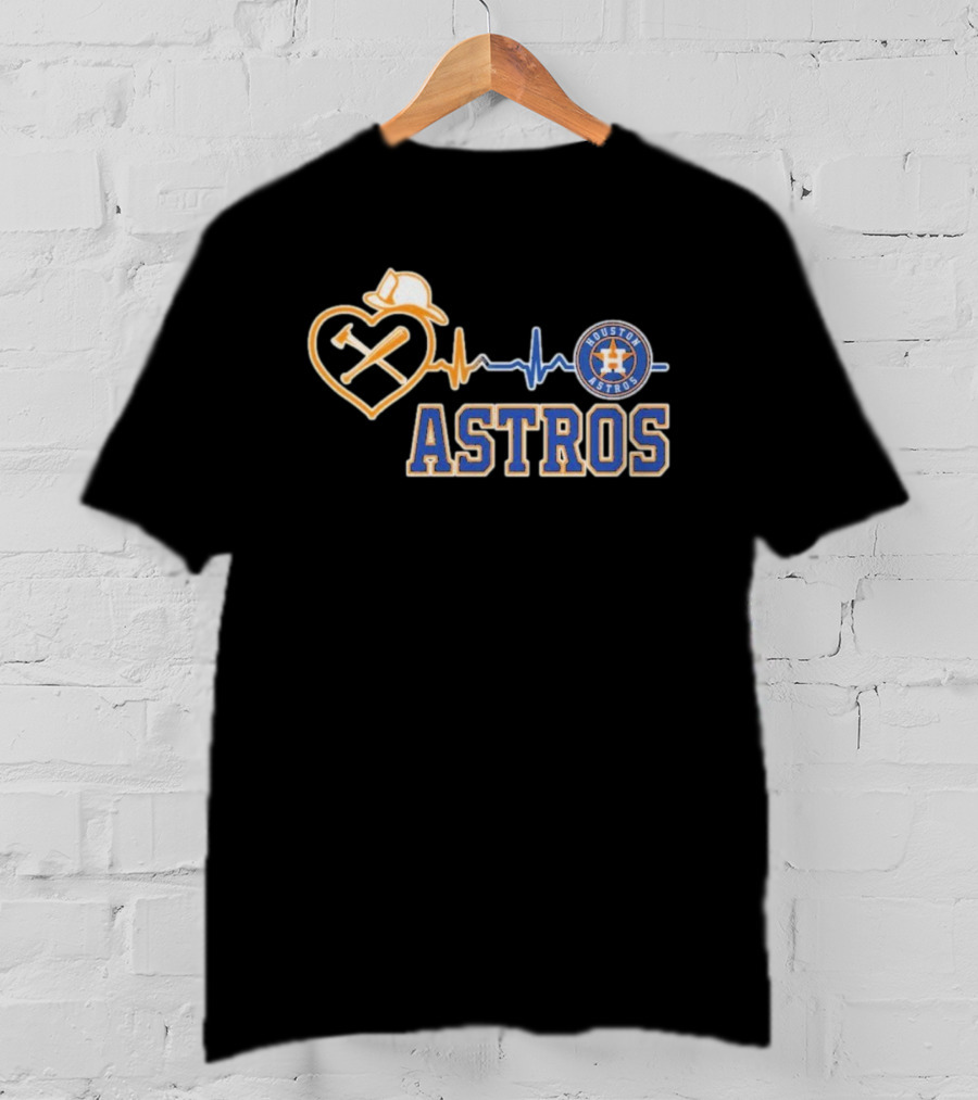 Houston Astros Heart Logo T-Shirt