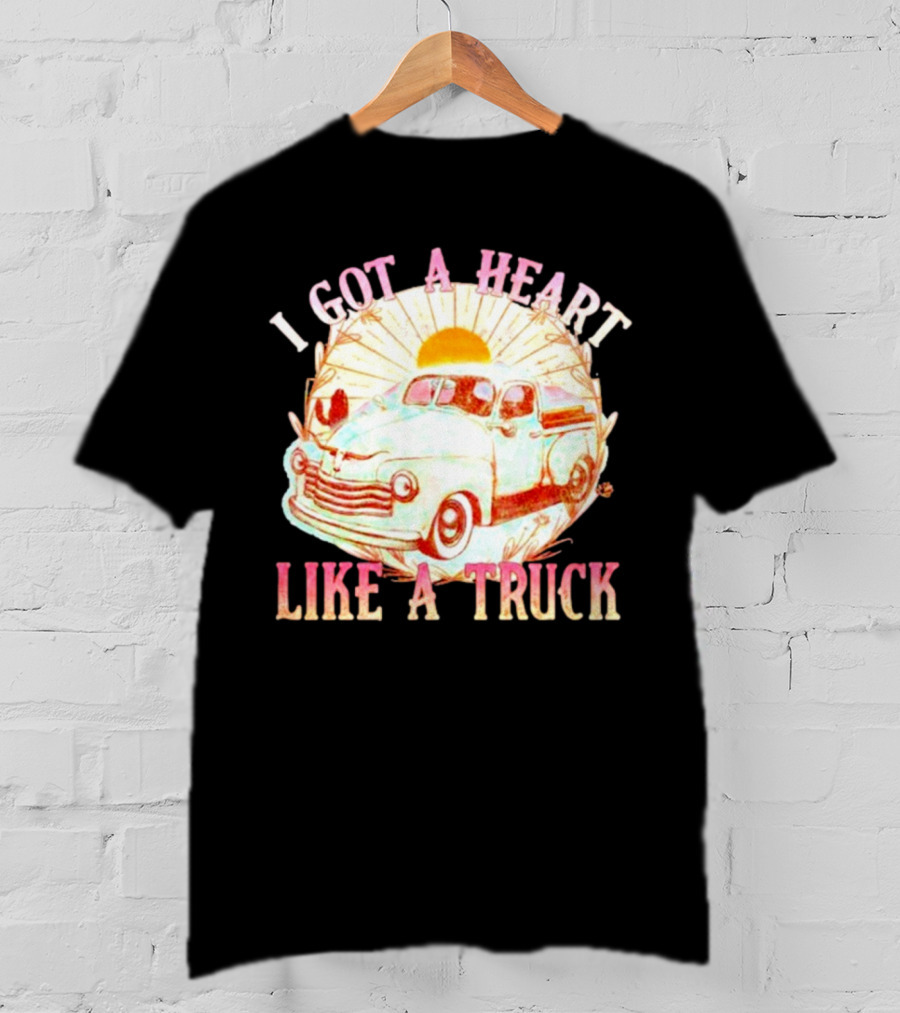 Heart Like A Truck Western Boho Sunset Desert T-Shirt