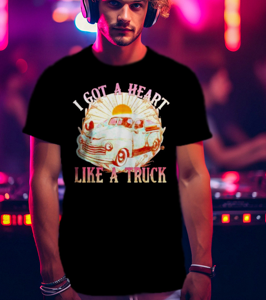 Heart Like A Truck Western Boho Sunset Desert T-Shirt