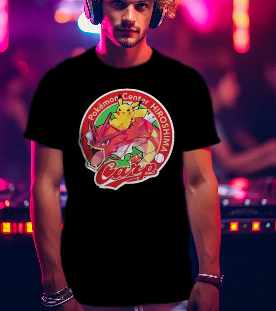 Hiroshima Toyo Carp X Pokémon Center Hiroshima T-Shirt
