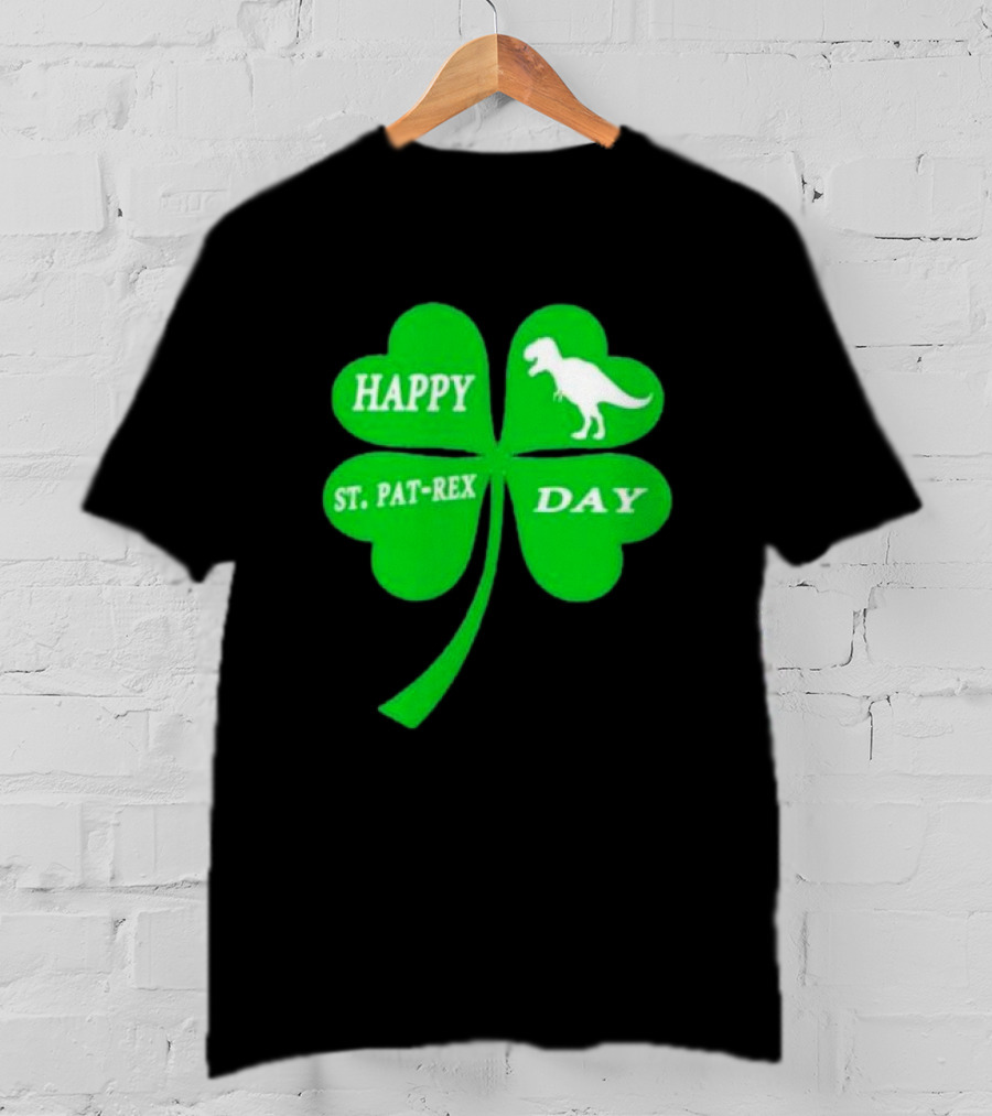 Happy St Pat-rex Day Shamrock T-Shirt