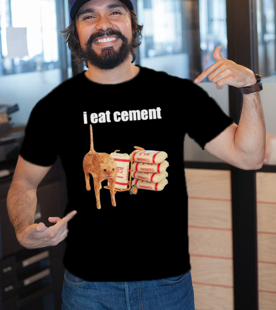 I Eat Cement Cat T-Shirt
